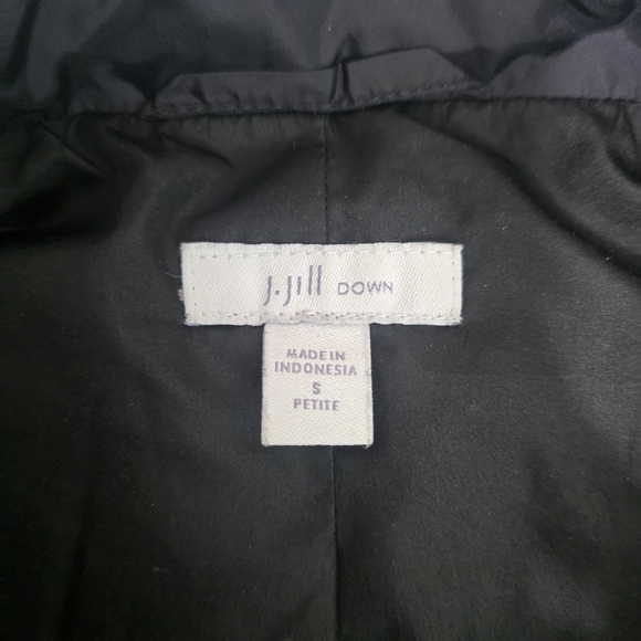 J. JILL LONG DOWN Puffer Vest Women's Black Puffer Vest - Picture 5 of 8